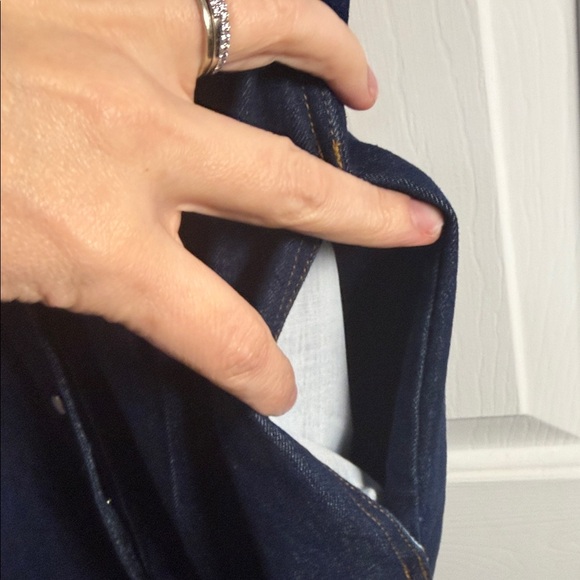 Anthropologie Navy Denim Midi Dress - Picture 5 of 10